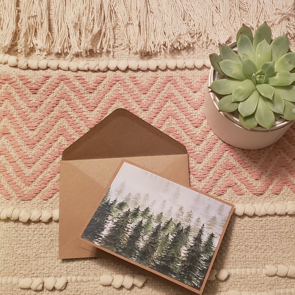 Pack of 10- Homemade PNW Greeting cards